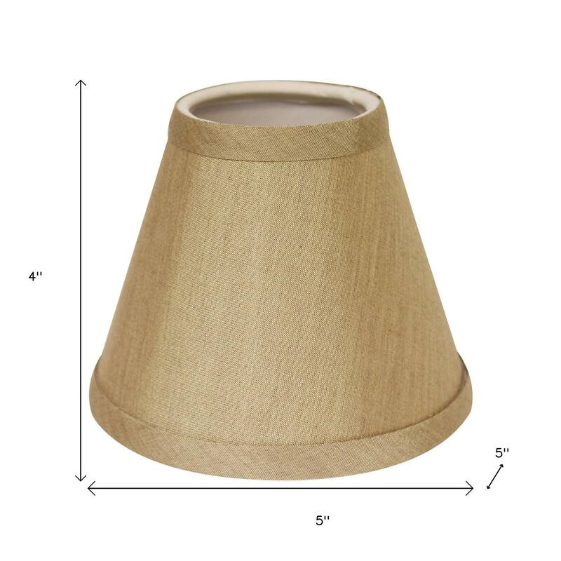 HomeRoots Tan No Slub Innsbruck Empire Lamp Shade - 5"x5"x5"