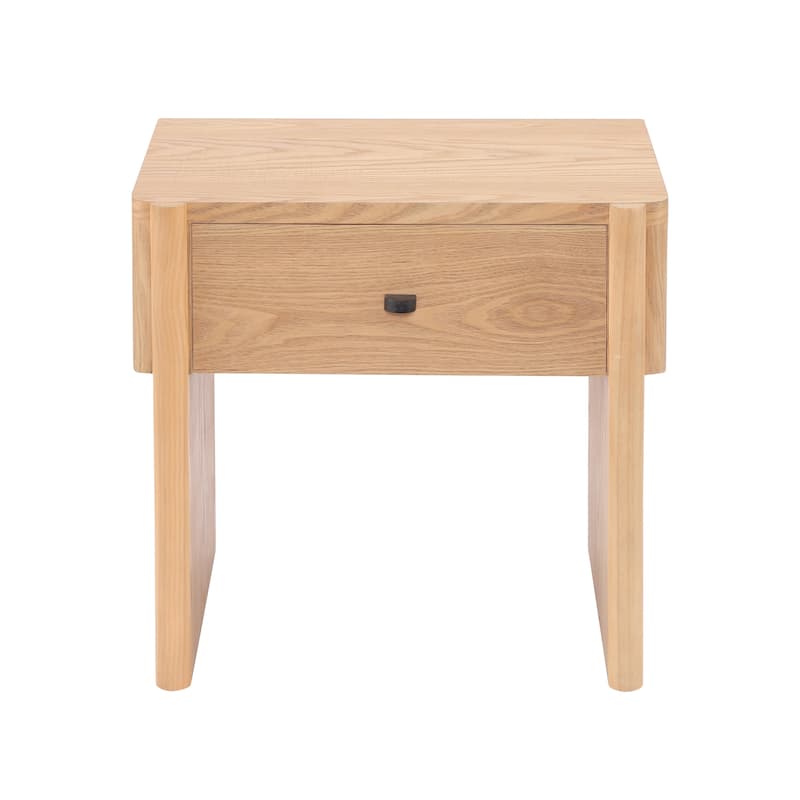 Christopher Knight Home - Modern Minimalist Wood Nightstand with Single Drawer