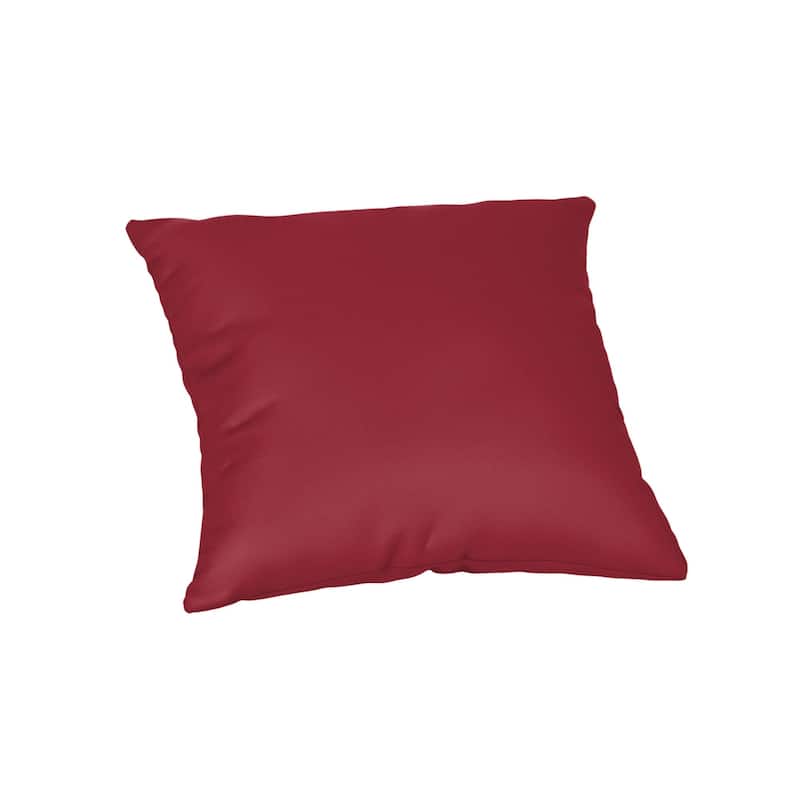 Sunbrella® Solid Fabric 1-Piece Indoor/Outdoor Square Throw Pillow, 18"W x 18"L, Cast Slate