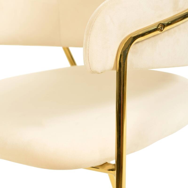 LeisureMod Axis Set of 4 Mid-Century Modern Dining Chair, Elegant Accent Side Chair for Home Office & Kitchen