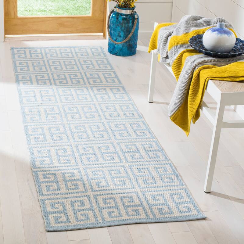 SAFAVIEH, Handmade Flatweave Montauk Belvoir Casual Cotton Rug