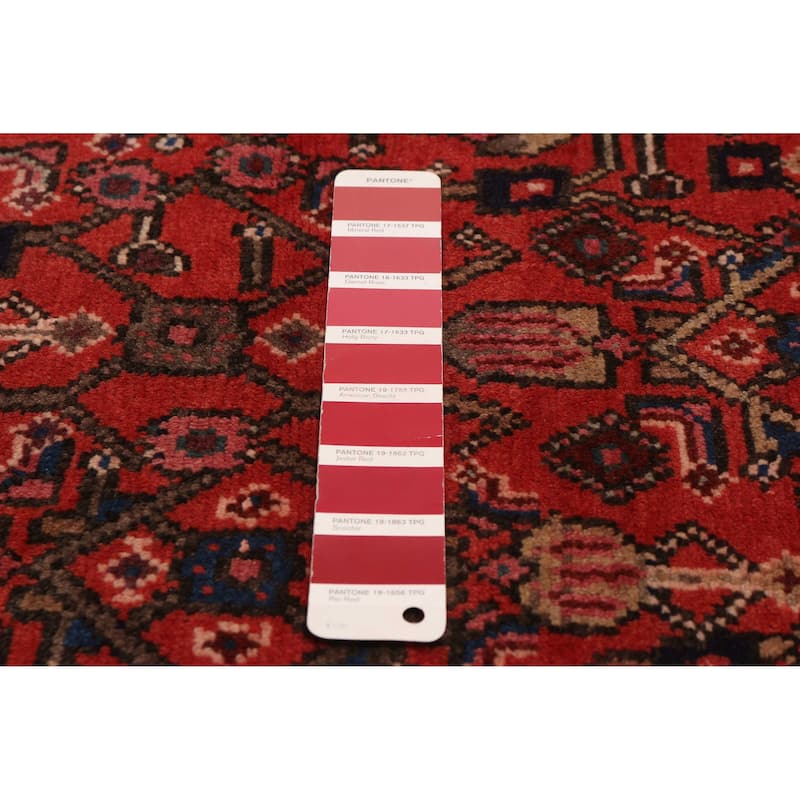 ECARPETGALLERY Hand-knotted Anatolian Vintage Red Wool Rug - 4'9 x 10'11