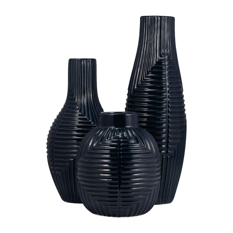 Sagebrook Home Tribal Modern Ceramic Vase