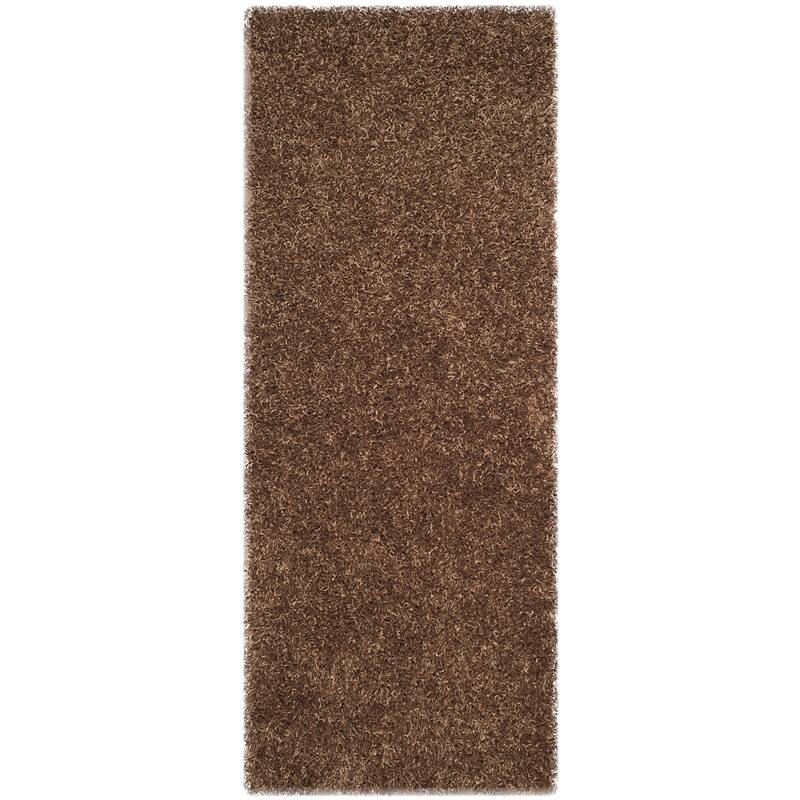 SAFAVIEH Monterey Handmade Shag Area Rug - 2'3" x 6' Runner - Light Brown