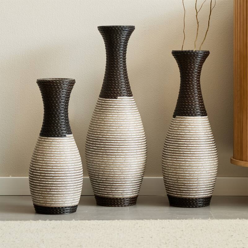 Home Decorative PVC Floor Vase (Set of 3)
