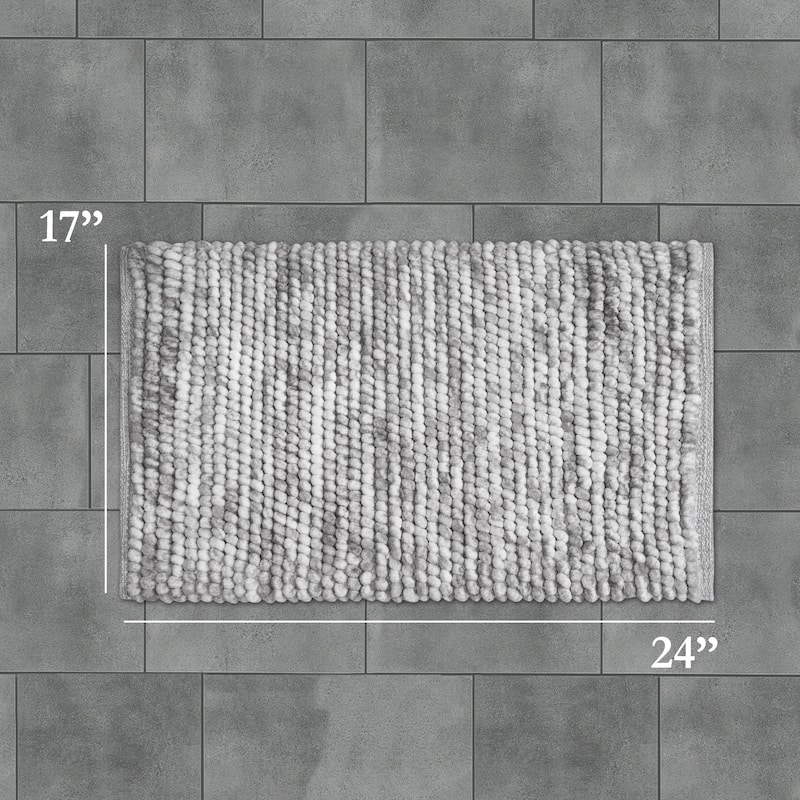 French Connection Space Dye Chunky Chenille Bath Rugs