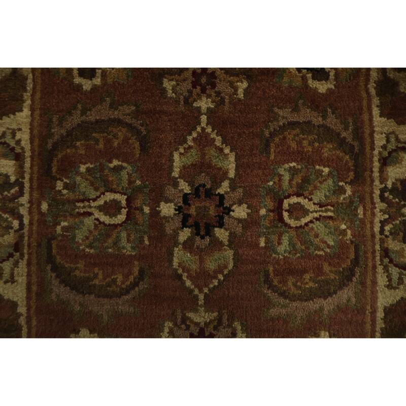 Hand Knotted Oriental 100% Wool Carpet Traditional All-Over Pink Agra Area Rug - 4' 0'' X 2' 6''