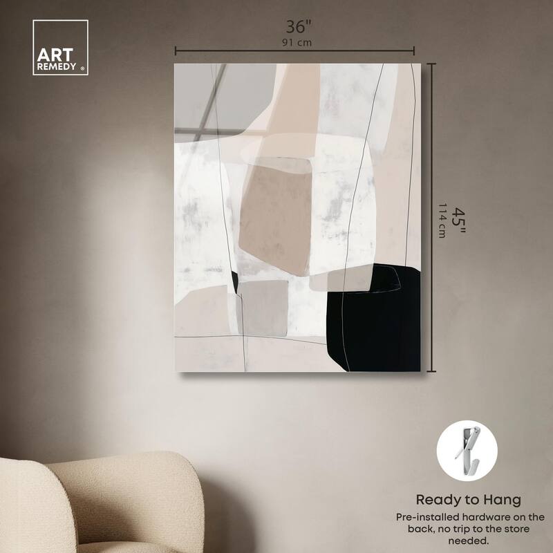 Neutral Forms I Acrylic by Art Remedy, Ready to Hang