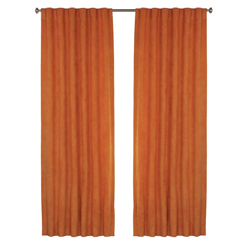 Padma Velvet 50x84 Back-Tab Curtain Panel (Single Panel)