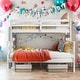 preview thumbnail 18 of 31, Detachable Design Wood Twin XL over Queen Bunk Bed with Ladder,Multifunctional Bunk Bed