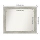 preview thumbnail 35 of 119, Dove Greywash Framed Non-Beveled Custom Wall Mirror, Bathroom Vanity Mirror Outer Size: 42 x 34
