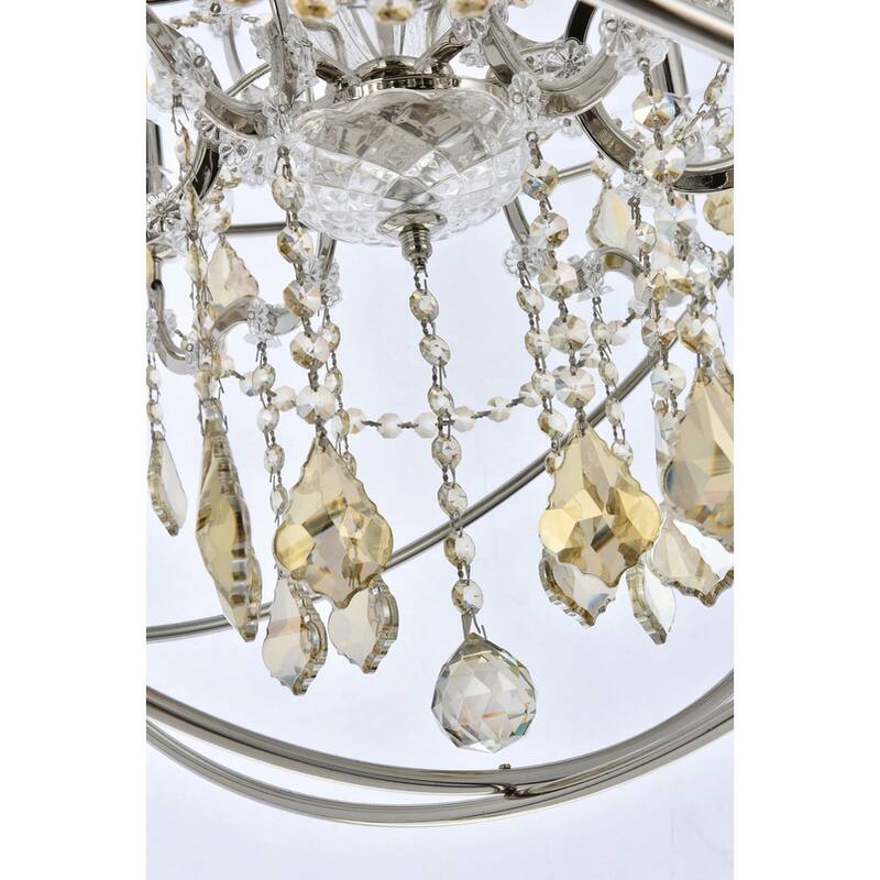 Royce Edge 6-Light Polished Nickel Chandelier
