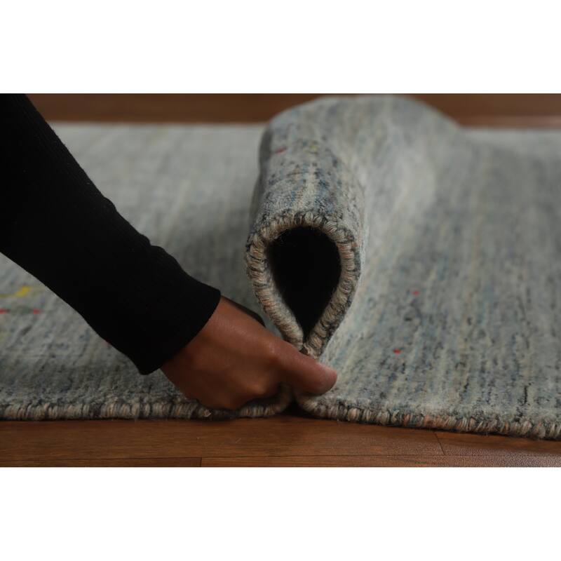 Hand Knotted Oriental 100% Wool Carpet Tribal Tribal Multi-Colored Gabbeh Area Rug - 7' 11'' X 5' 3''