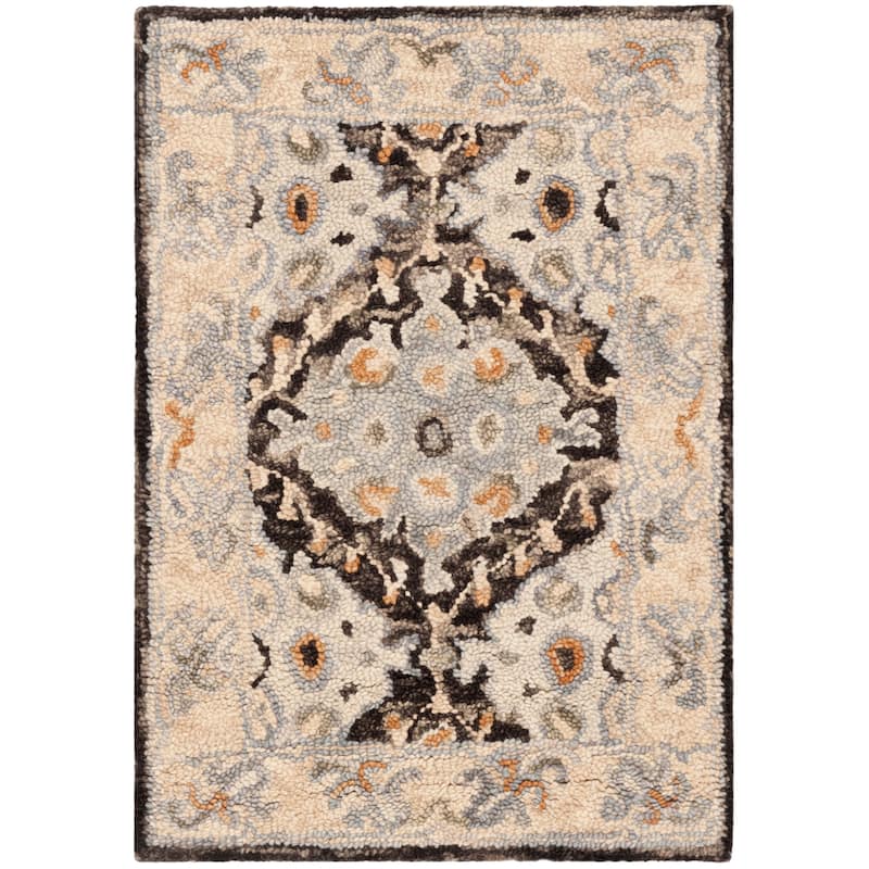 SAFAVIEH Handmade Aspen Gundemarie Boho Tribal Wool Rug - 2'3" x 4' - Beige/Brown