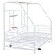 preview thumbnail 9 of 19, Twin Size Metal House Bed with Trundle