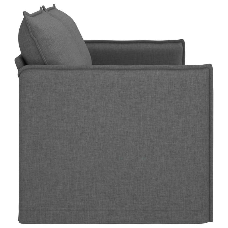 vidaXL Sofa Dark Grey Fabric