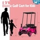preview thumbnail 7 of 26, Kids Electric 12V Golf Cart Ride-On with 2.4G Remote Control, Roof, Music & Big Seat, Ages 3+