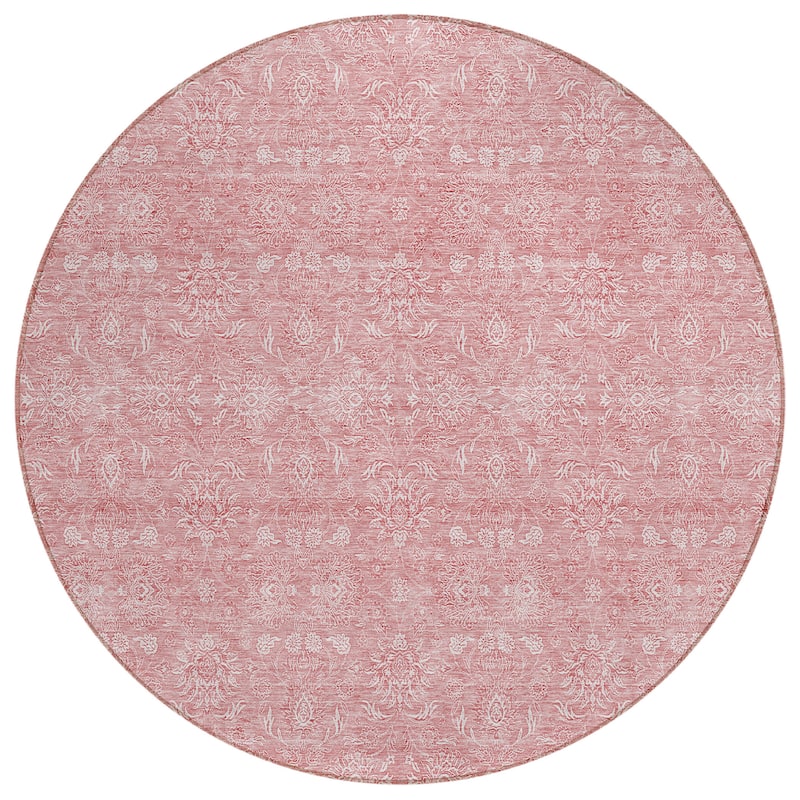 Machine Washable Indoor/ Outdoor Chantille Traditional Floral Rug