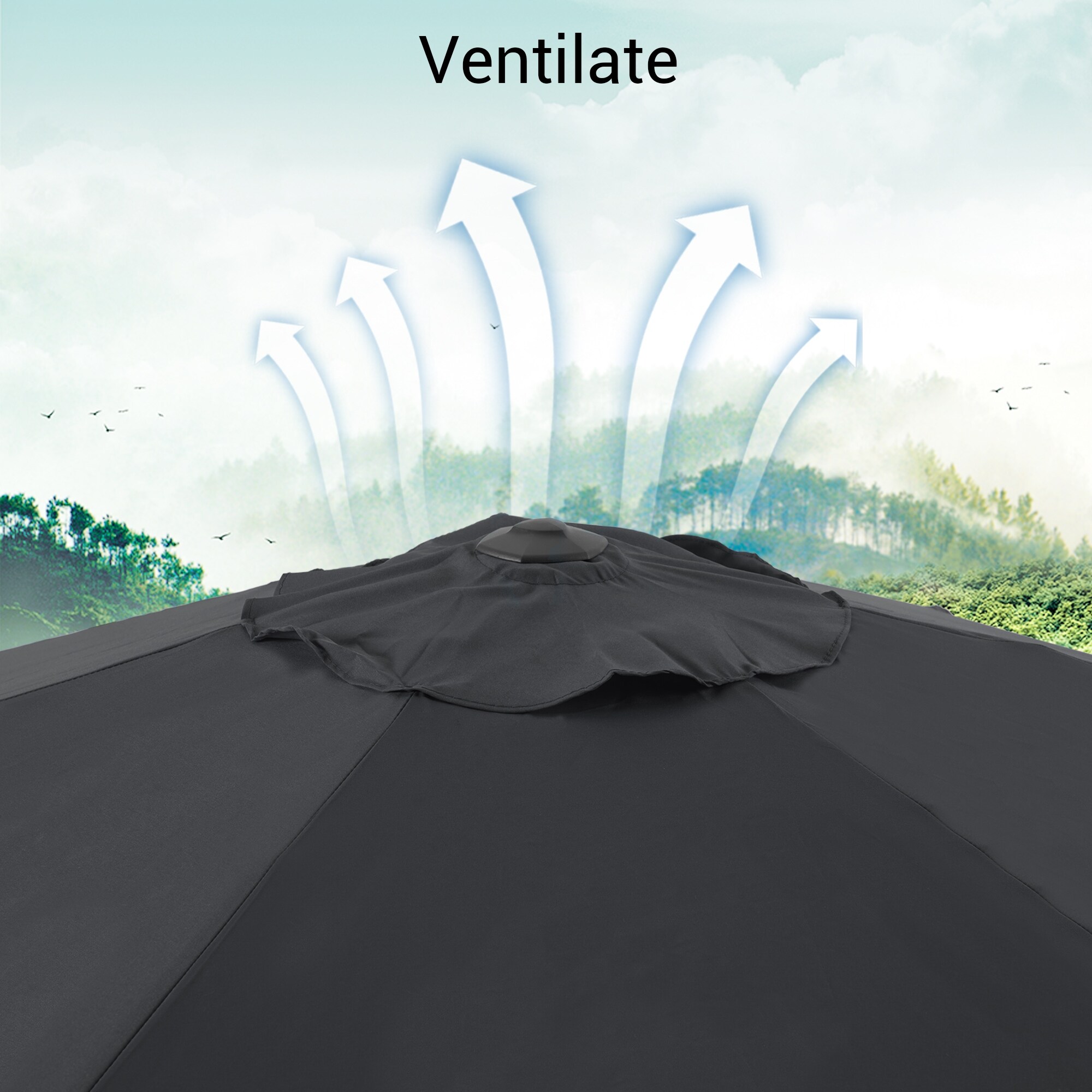 cloud mountain patio umbrella Affordable Cantilever tuning the tilt and height cloud mountain 10 ft patio