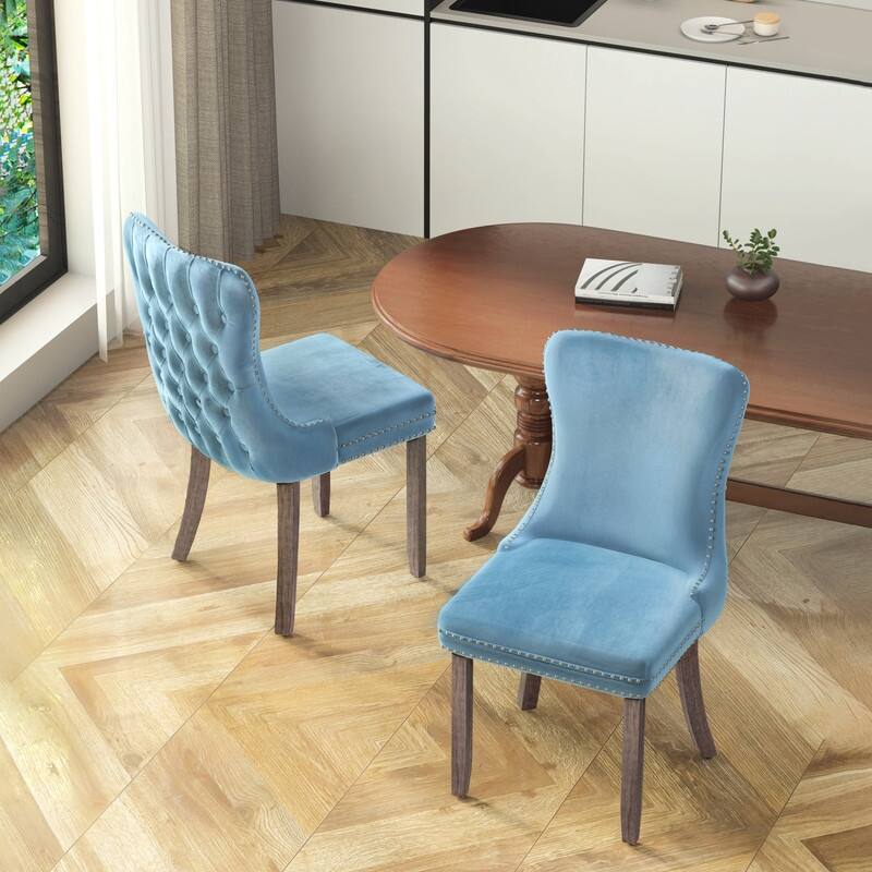 Upholstered Wing Back Dining Chair (Set of 6)
