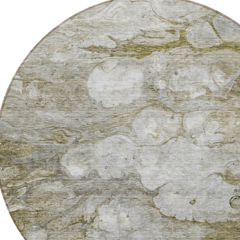 HomeRoots Abstract Transitional Rectangle Outdoor Rug