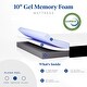 preview thumbnail 24 of 35, 10 inch Gel Memory Foam Mattress in a Box, Medium Spring Mattress/Pressure Relieving/Motion Isolating