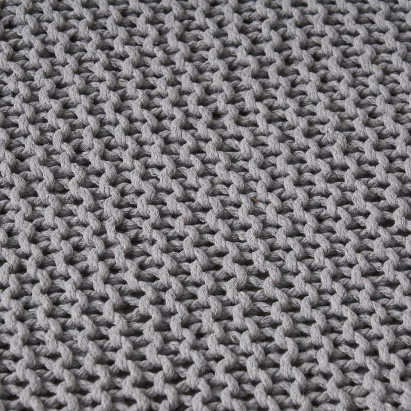 16.5" Cotton Foot Stool