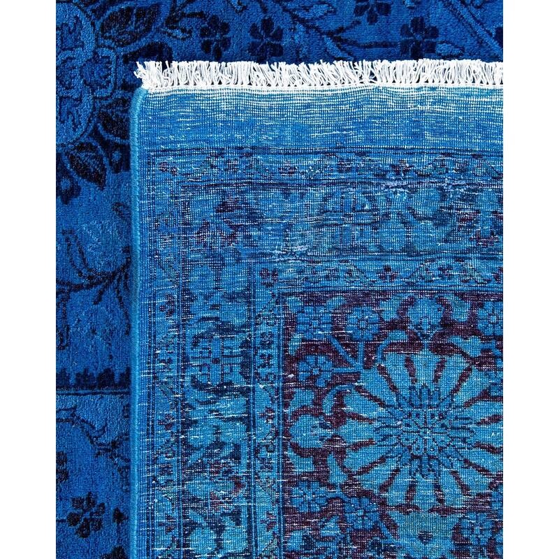 Vibrance, One-of-a-Kind Hand-Knotted Area Rug - Purple, 9' 0" x 11' 7" - 9' 0" x 11' 7"