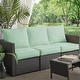preview thumbnail 13 of 49, Sorra Home Sunbrella Outdoor Deep Seating Sofa Pillow and Cushion Set