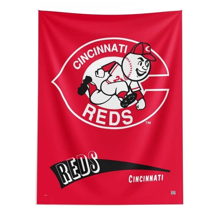 MLB CC Throwback Wall Hanging - 50" x 60" - Cincinnati Reds