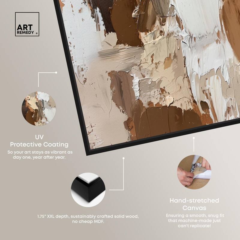 Beige Variations Canvas by Art Remedy