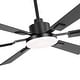 preview thumbnail 63 of 93, 48"/52"/60"/72" Modern Black LED Ceiling Fan with Light Remote (3/5/6/8/12 Reversible Blades)