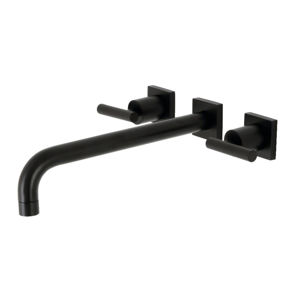 Kingston Brass Manhattan Wall Mounted Roman Tub Filler with Square
