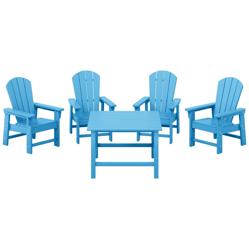 Laguna Kids Adirondack 5-Piece Square Table Dining Set