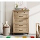 preview thumbnail 26 of 33, Farmhouse Kids Dresser with 5/6 Drawers, Wood Baby Dresser for Nursery Oak - 5-drawer