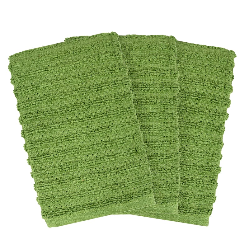 RITZ Royale Solid Cotton Dish Cloths (Set of 3)
