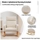 preview thumbnail 168 of 171, HOMYKA 28" Wide Rocking Chair for Nursery with Solid Wood Leg