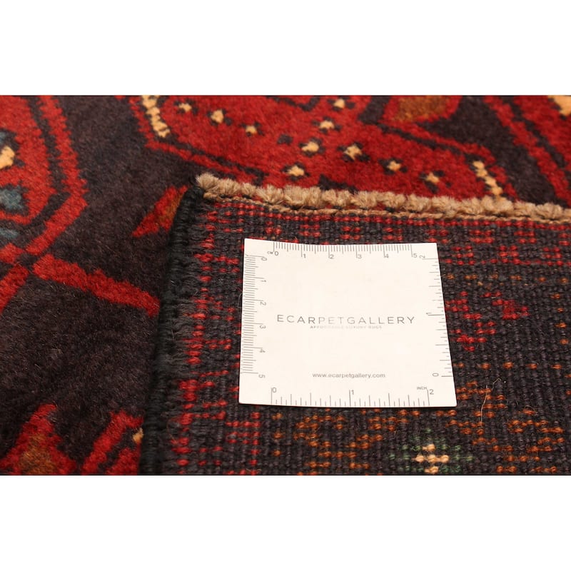 ECARPETGALLERY Hand-knotted Baluch Black Wool Rug - 3'5 x 5'11