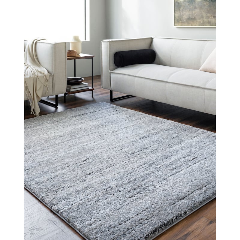 Livabliss Casual Portofino Abstract Area Rug - 5'3" x 7' - Charcoal/Light Sage