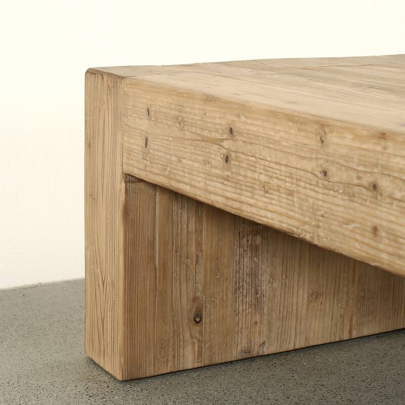 Seaside Slab Coffee Table 60x30 Weathered Natural
