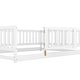 preview thumbnail 20 of 89, Montessori Floor Bed with Fence & Door, Toddler Wood Bed Frame for Kids