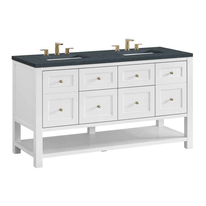 Breckenridge 60" Double Vanity, Bright White - 60D