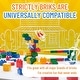 preview thumbnail 4 of 4, Strictly Briks Large Building Blocks for Kids, Blue, Green, Red, Yellow, 84 Pieces, Compatible with Major Brands