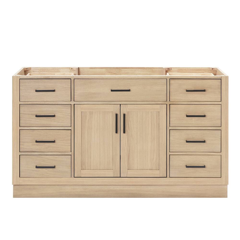 Ariel T060S-BC Hepburn 60" Single Free Standing Vanity Cabinet Only