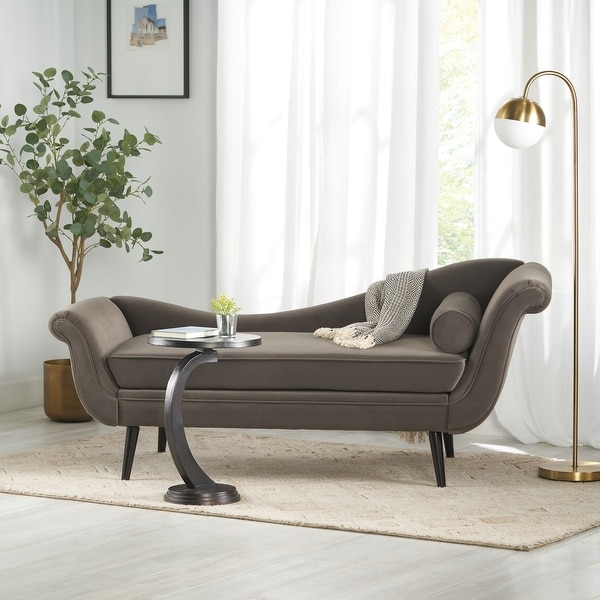 Calvert Upholstered Chaise Lounge by Christopher Knight Home On