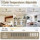 preview thumbnail 63 of 97, Sofucor 48/52 Inch Wood Ceiling Fan with Light and Remote/Smart App Voice Control, Dimmable Lights Included