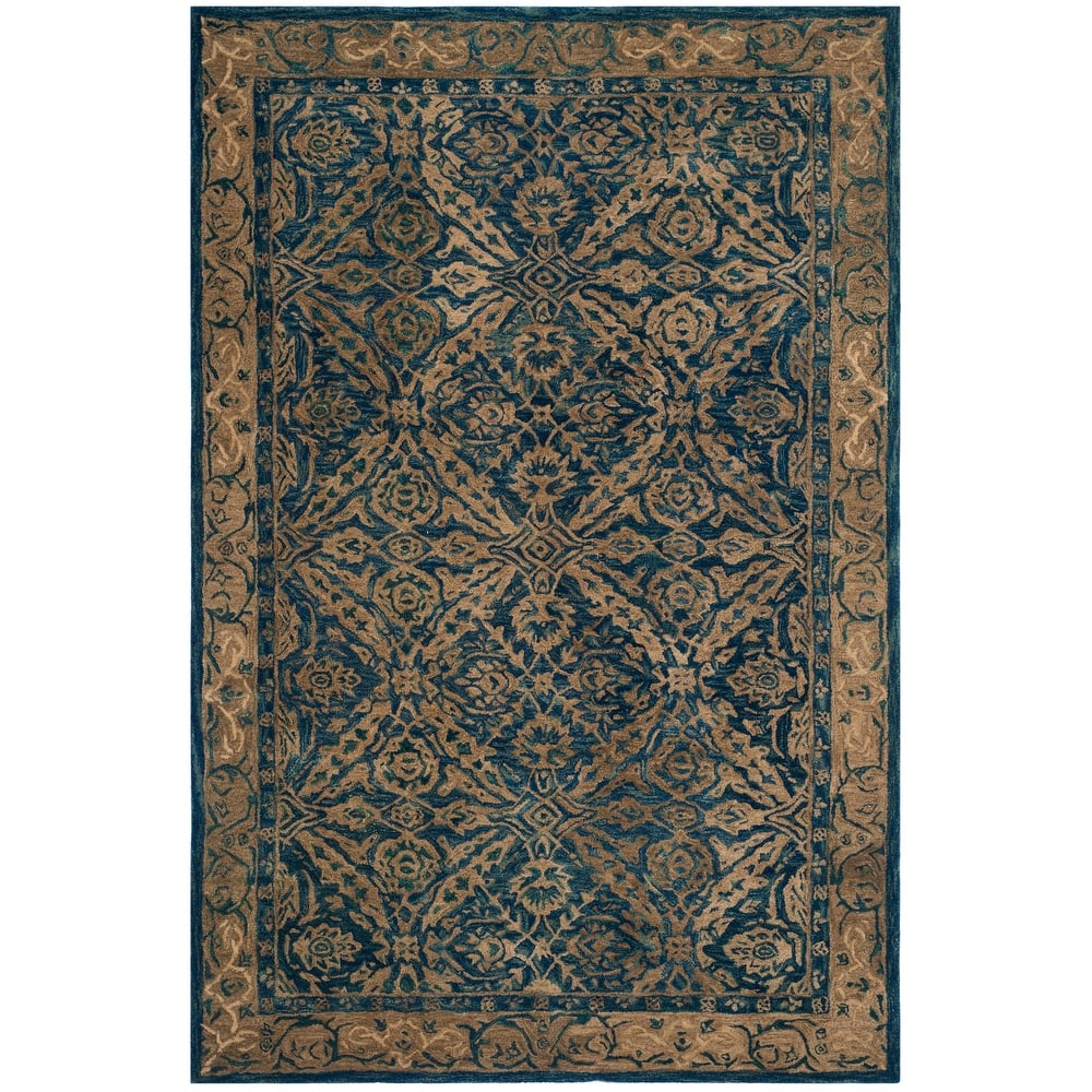 SAFAVIEH Handmade Anatolia Doro Traditional Oriental Hand-spun Wool Rug