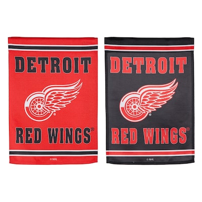Embossed Suede Flag, Garden Size, Detroit Red Wings