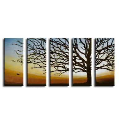 'The Last Leaf' 5 Piece Wrapped Canvas Wall Art Set by Norman Wyatt Jr.