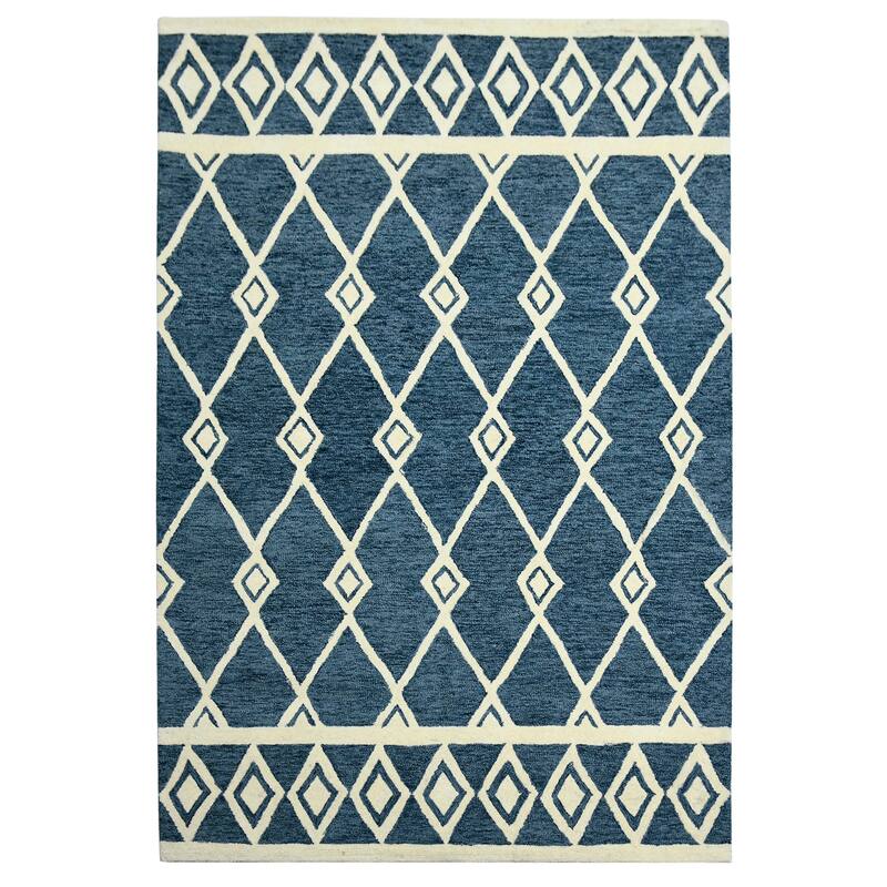 Visalle Raton Hand-Hooked Wool Area Rug